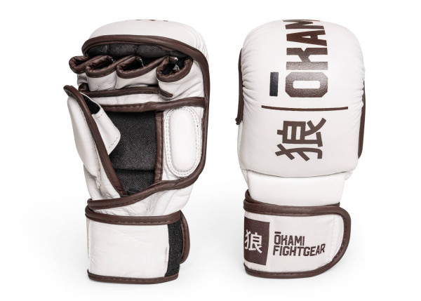 Okami fightgear MMA Hi-Pro Sparring Gloves Blanc